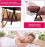 Load image into Gallery viewer, COOLBABY KYBJ-304 Portable Fitness Massage Table Professional Adjustable Folding Bed With 3 Sections Wooden Frame Ergonomic Headrest With Carrying Bag - CoolBabyMass
