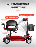 Load image into Gallery viewer, COOLBABY X-01: Portable 4-Wheel Electric Mobility Scooter - coolbabymalls
