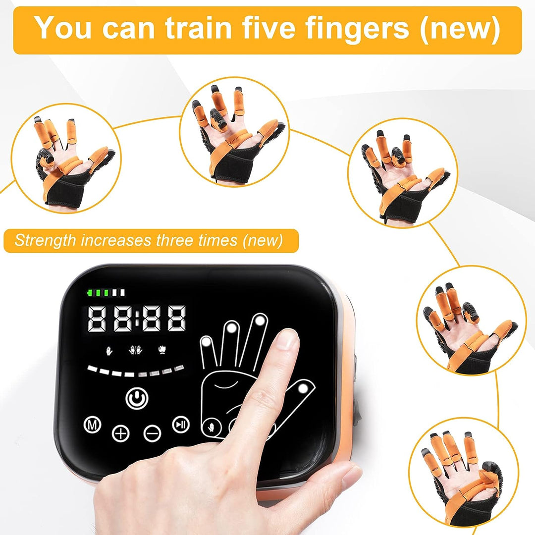 COOLBABY YLY081 Upgraded Finger Rehabilitation Robot Gloves – Advanced Hand Therapy for Stroke and Nerve Injury Recovery - coolbabymalls