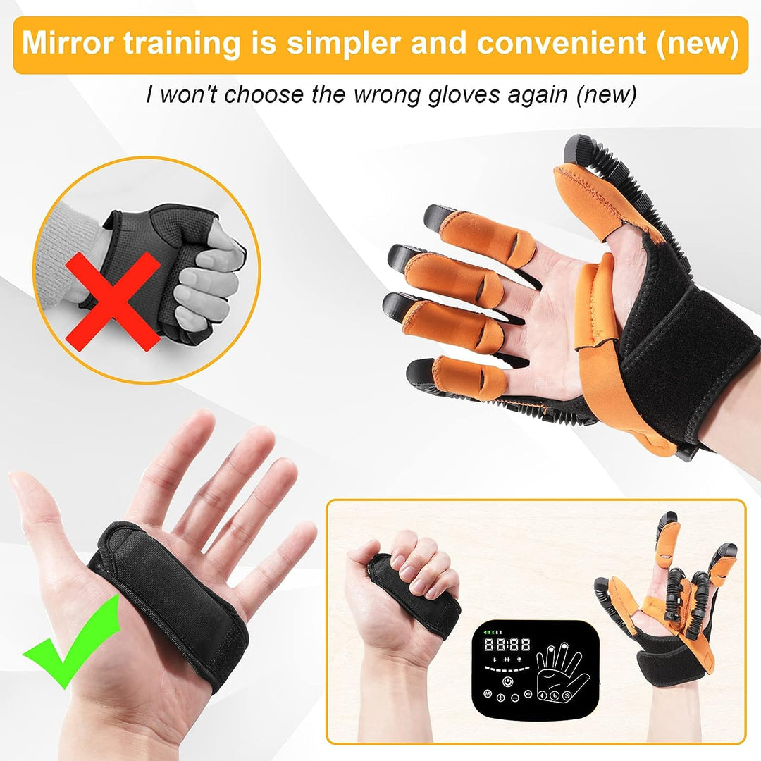 COOLBABY YLY081 Upgraded Finger Rehabilitation Robot Gloves – Advanced Hand Therapy for Stroke and Nerve Injury Recovery - coolbabymalls