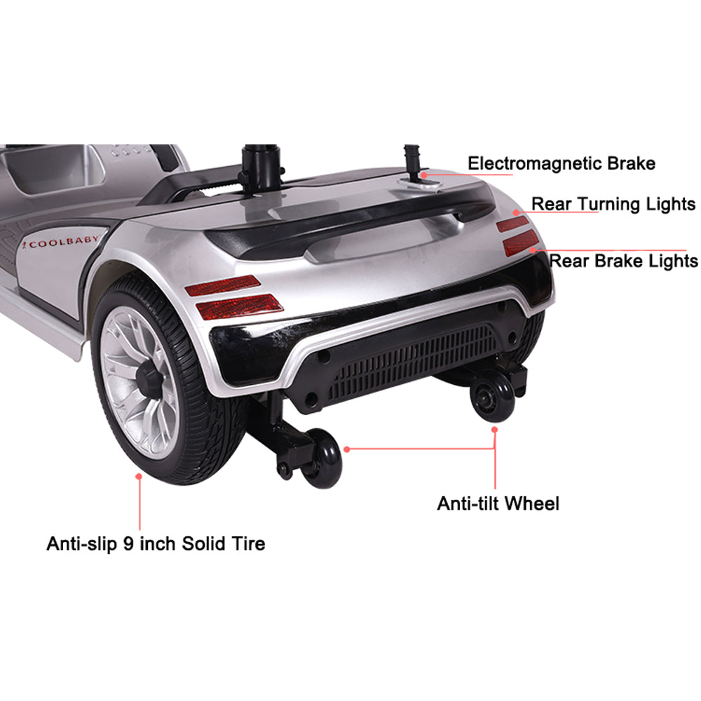 COOLBABY S-01 Portable Electric  Scooter for Seniors with Openable Handrail - coolbabymalls