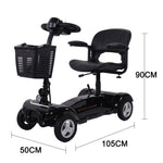 Load image into Gallery viewer, COOLBABY X-01: Portable 4-Wheel Electric Mobility Scooter - coolbabymalls
