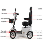 Load image into Gallery viewer, COOLBABY LN-01: Portable 4-Wheel Electric Mobility Scooter with Seat - Ideal for Seniors and Adults - coolbabymalls
