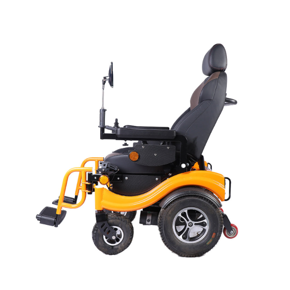 COOLBABY ZZR-S680 Electric Wheelchair 500W2Double Motor Width 48cm360° High Back Electric Wheelchair for The Elderly - coolbabymalls